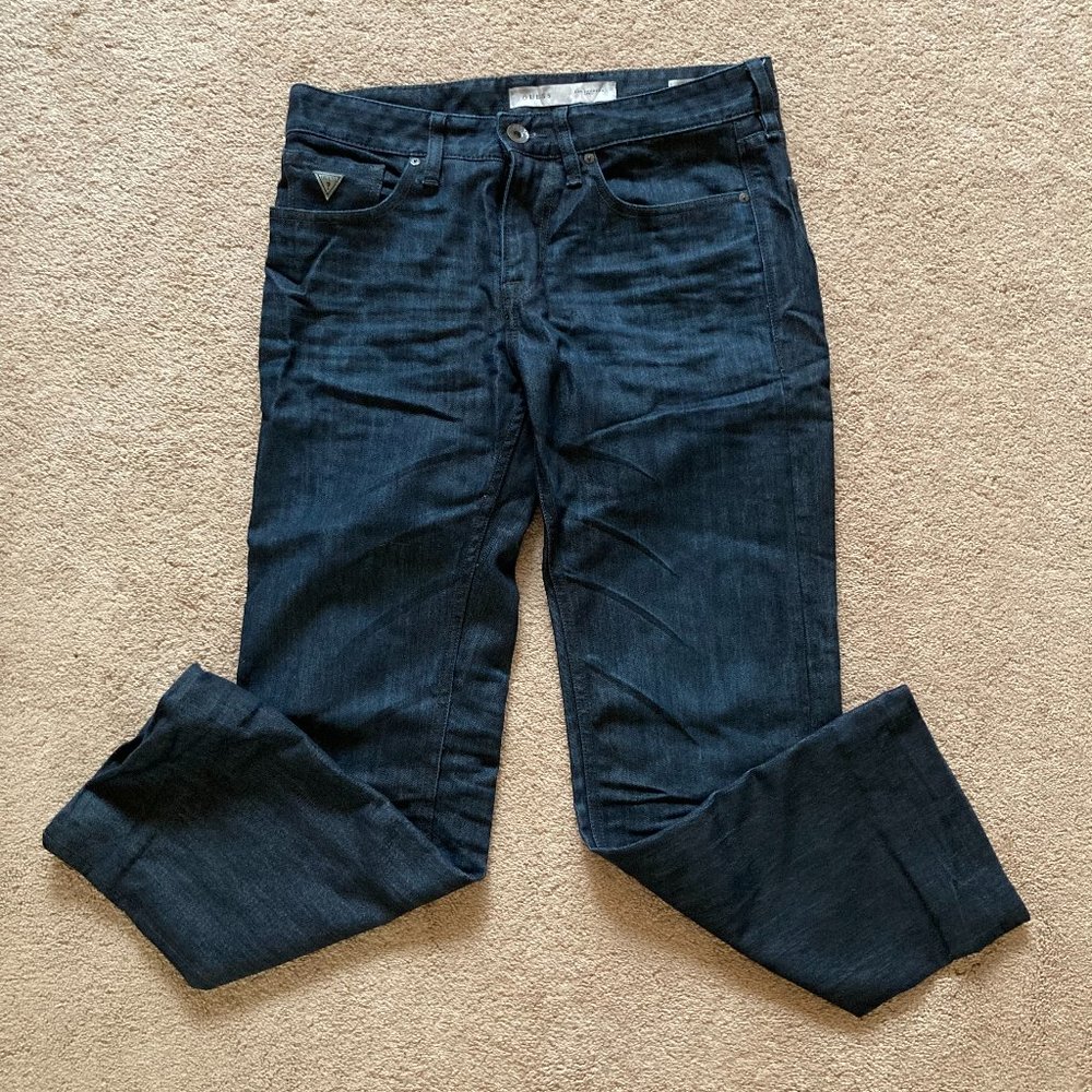 Guess Women's Straight Leg Jeans - Midnight Blue